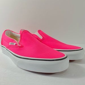 Vans Classic Slip-On Neon Knockout Pink Sneakers